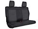 PRP Rear Seat Cover; Black and Gray (07-10 Jeep Wrangler JK 2-Door)