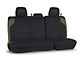 PRP Rear Bench Seat Cover; Black and Olive Green Vinyl (16-23 Tacoma Double Cab)