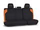 PRP Rear Bench Seat Cover; Black and Orange Vinyl (16-23 Tacoma Double Cab)