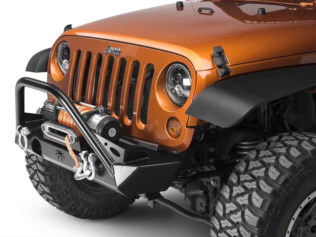 Poison Spyder Jeep Wrangler Brawler Lite Front Bumper with Brawler Bar ...