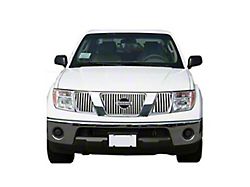 Putco Designer FX Vertical Pattern Upper Overlay Grille; Polished (08-15 Titan)