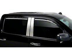 Putco Element Tinted Window Visors; Channel Mount; Front and Rear (17-24 Titan Crew Cab)