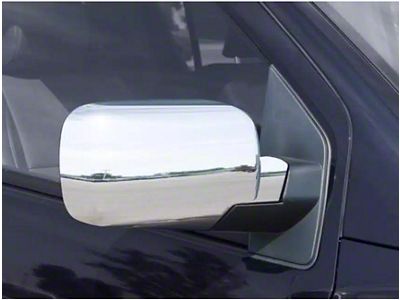 Putco Mirror Covers; Chrome (04-15 Titan w/o Towing Mirrors)