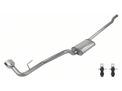 Pypes Street Pro Single Exhaust System with Polished Tip; Side Exit (20-24 3.6L Jeep Gladiator JT Launch Edition, Rubicon)