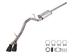 Pypes Street Pro Single Exhaust System with Black Tips; Side Exit (05-15 4.0L Tacoma)