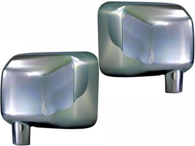 Mirror Covers; Chrome (07-18 Jeep Wrangler JK)