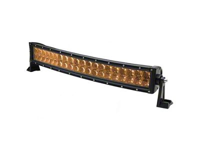 Quake LED 22-Inch Ultra Arc Accent Series Curved RGB Dual Row LED Light Bar; Spot Beam (Universal; Some Adaptation May Be Required)