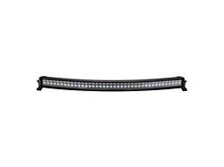 Quake LED 42-Inch Blackout Series Curved Dual Row LED Light Bar; Spot Beam (Universal; Some Adaptation May Be Required)