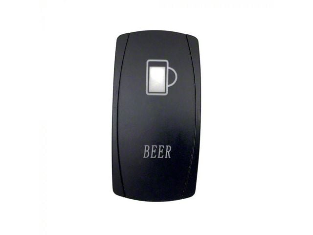 Quake LED 2-Way Beer Rocker Switch; White (Universal; Some Adaptation May Be Required)