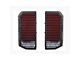 Quake LED Sequential LED Tail Lights; Black Housing; Red Clear Lens (21-24 Bronco, Excluding Raptor)