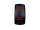 Quake LED 2-Way Whip Lights Rocker Switch; Red (Universal; Some Adaptation May Be Required)