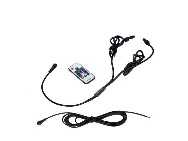 Quake LED HD RGB Dual Whip RF Controller; 11-Inch Power Wire (Universal; Some Adaptation May Be Required)