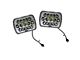 Quake LED Tempest High/Low LED Headlights; Chrome Housing; Clear Lens (84-01 Jeep Cherokee XJ)