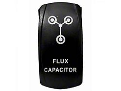 Quake LED 2-Way Flux Capacitor Rocker Switch; White (Universal; Some Adaptation May Be Required)