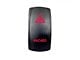 Quake LED 2-Way Hazard Rocker Switch; Red (Universal; Some Adaptation May Be Required)