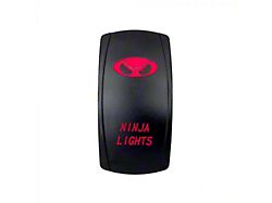 Quake LED 2-Way Ninja Lights Rocker Switch; Red (Universal; Some Adaptation May Be Required)