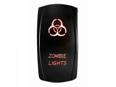 Quake LED 2-Way Zombie Rocker Switch; Amber (Universal; Some Adaptation May Be Required)