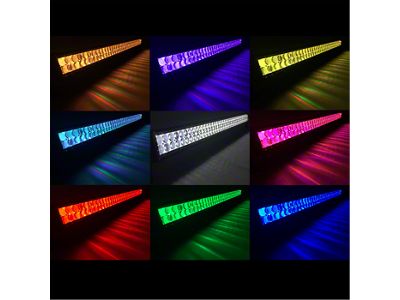 Quake LED 23-Inch Ultra Accent Series RGB Dual Row LED Light Bar; Combo Beam (Universal; Some Adaptation May Be Required)