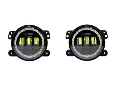 Quake LED Tempest 4-Inch HD Fog Lights (18-25 Jeep Wrangler JL)