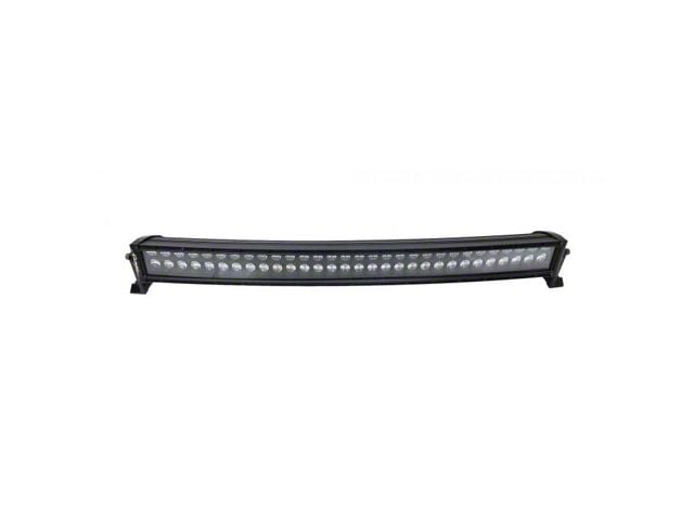 Quake LED 32-Inch Blackout Series Curved Dual Row LED Light Bar; Spot Beam (Universal; Some Adaptation May Be Required)
