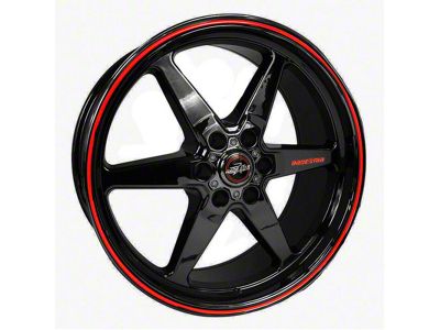 Race Star 93 Truck Star Gloss Black 6-Lug Wheel; 18x9.5; 28mm Offset (10-24 4Runner)