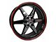 Race Star 93 Truck Star Gloss Black 6-Lug Wheel; Front Only; 17x7; 0mm Offset (10-24 4Runner)