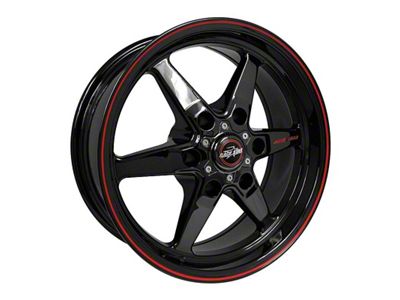 Race Star 93 Truck Star Gloss Black 6-Lug Wheel; Front Only; 17x7; 0mm Offset (10-24 4Runner)