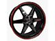 Race Star 93 Truck Star Gloss Black 6-Lug Wheel; 18x9.5; 28mm Offset (2024 Tacoma)