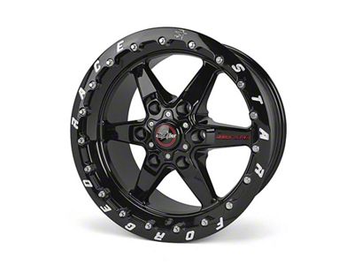 Race Star 93 Truck Star Gloss Black 6-Lug Wheel; 17x9.5; 25mm Offset (21-24 Bronco, Excluding Raptor)