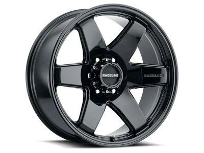 Raceline Addict Gloss Black 6-Lug Wheel; 18x9; 12mm Offset (03-09 4Runner)