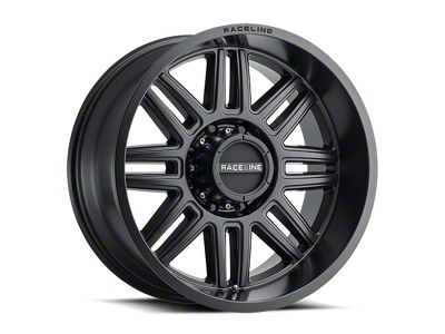 Raceline Split Satin Black 6-Lug Wheel; 18x9; 18mm Offset (03-09 4Runner)