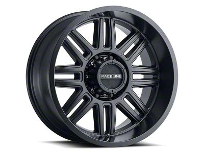 Raceline Split Satin Black 6-Lug Wheel; 20x9; 0mm Offset (03-09 4Runner)