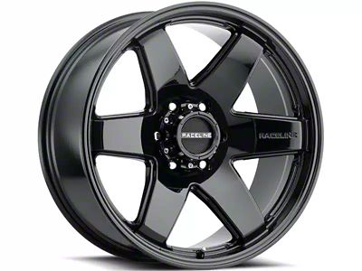 Raceline Addict Gloss Black 6-Lug Wheel; 18x9; -12mm Offset (04-15 Titan)