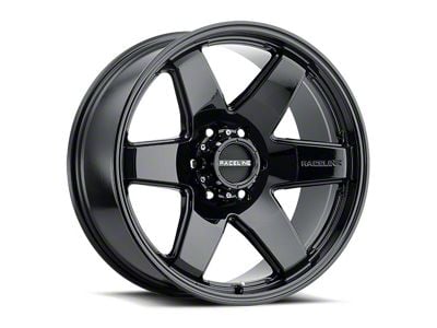 Raceline Addict Gloss Black 6-Lug Wheel; 18x9; 12mm Offset (04-15 Titan)