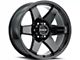 Raceline Addict Gloss Black 6-Lug Wheel; 20x9; -12mm Offset (04-15 Titan)