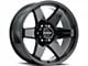 Raceline Addict Gloss Black 6-Lug Wheel; 20x9; 18mm Offset (04-15 Titan)