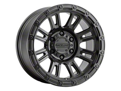 Raceline Compass Satin Black 6-Lug Wheel; 18x9; 18mm Offset (04-15 Titan)