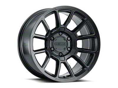 Raceline Gauge Satin Black 6-Lug Wheel; 18x9; -12mm Offset (04-15 Titan)