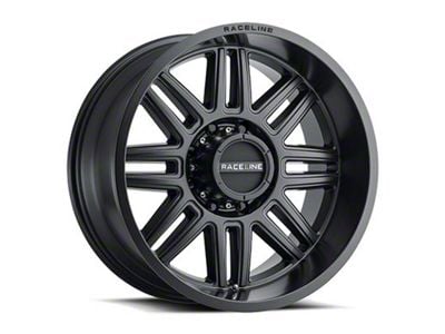 Raceline Split Satin Black 6-Lug Wheel; 20x9; 0mm Offset (04-15 Titan)