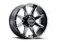 Raceline Stryker Satin Black Milled 6-Lug Wheel; 20x9; 18mm Offset (04-15 Titan)