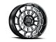 Raceline Warp Gloss Black Machined 6-Lug Wheel; 20x9; 18mm Offset (04-15 Titan)