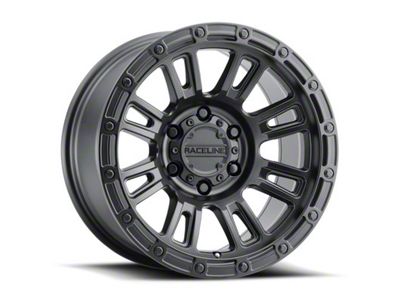 Raceline Compass Satin Black 6-Lug Wheel; 17x8.5; 0mm Offset (05-15 Tacoma)