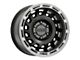 Raceline Halo Satin Black with Silver Ring 6-Lug Wheel; 18x9; -12mm Offset (05-15 Tacoma)