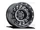 Raceline Halo Satin Black 6-Lug Wheel; 17x8.5; 0mm Offset (05-15 Tacoma)