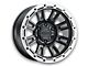 Raceline Compass Satin Black with Silver Ring 5-Lug Wheel; 18x9; 18mm Offset (07-13 Tundra)