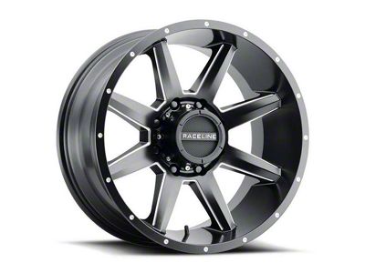 Raceline Stryker Satin Black Milled 5-Lug Wheel; 20x9; 18mm Offset (07-13 Tundra)