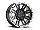 Raceline Compass Satin Black with Silver Ring 6-Lug Wheel; 17x8.5; 0mm Offset (10-24 4Runner)