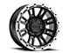 Raceline Compass Satin Black with Silver Ring 6-Lug Wheel; 18x9; 18mm Offset (10-24 4Runner)