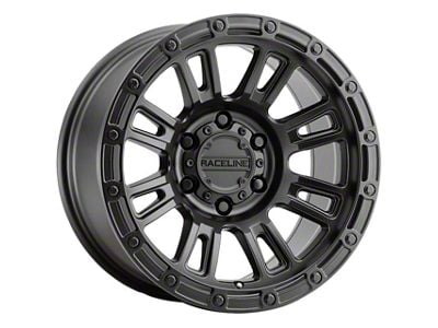 Raceline Compass Satin Black 6-Lug Wheel; 18x9; 18mm Offset (10-24 4Runner)