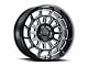 Raceline Warp Gloss Black Machined 6-Lug Wheel; 20x10; -19mm Offset (10-24 4Runner)